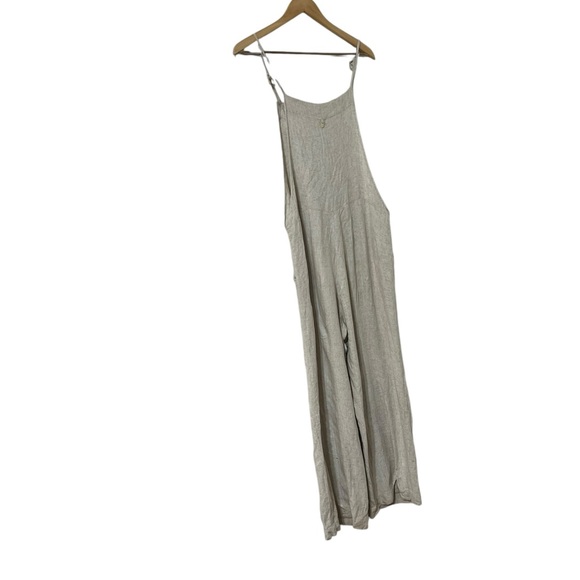 MALAI Linen Beige Jumpsuit - Picture 3 of 8